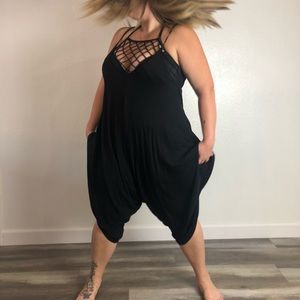 Black Plus size jumpsuit